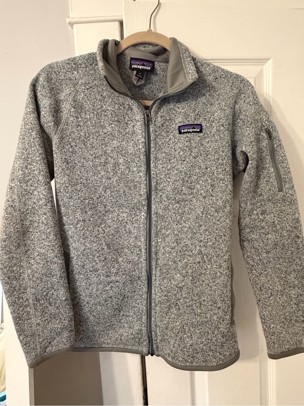 Patagonia Gray Heather Full-Zip Fleece Jacket